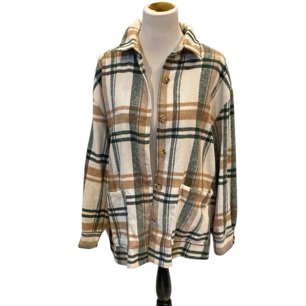 Spoon Jeans Flannel Shirt Jacket